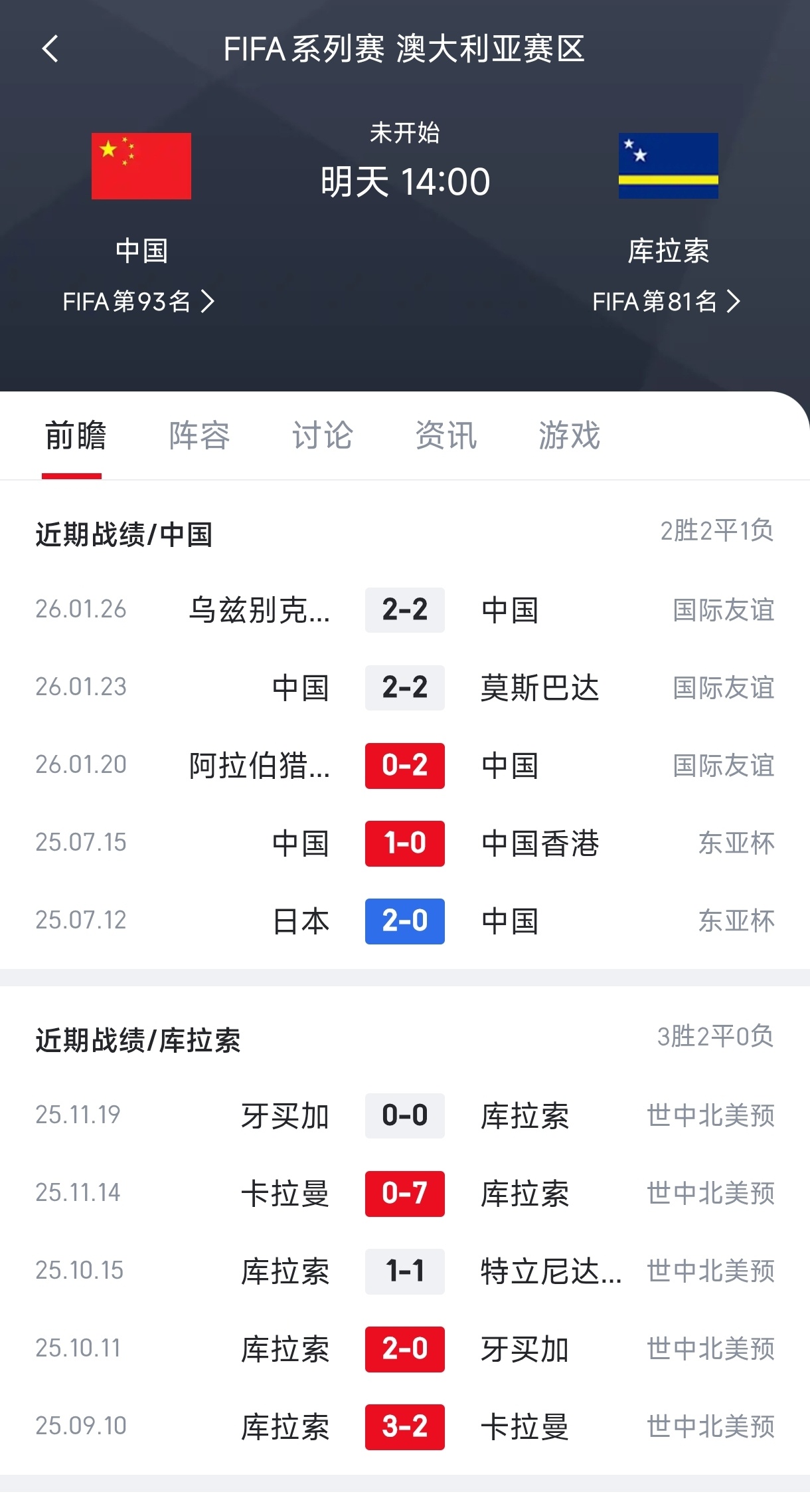 真tm是看中国足球，学世界地理中国男足vs库拉索