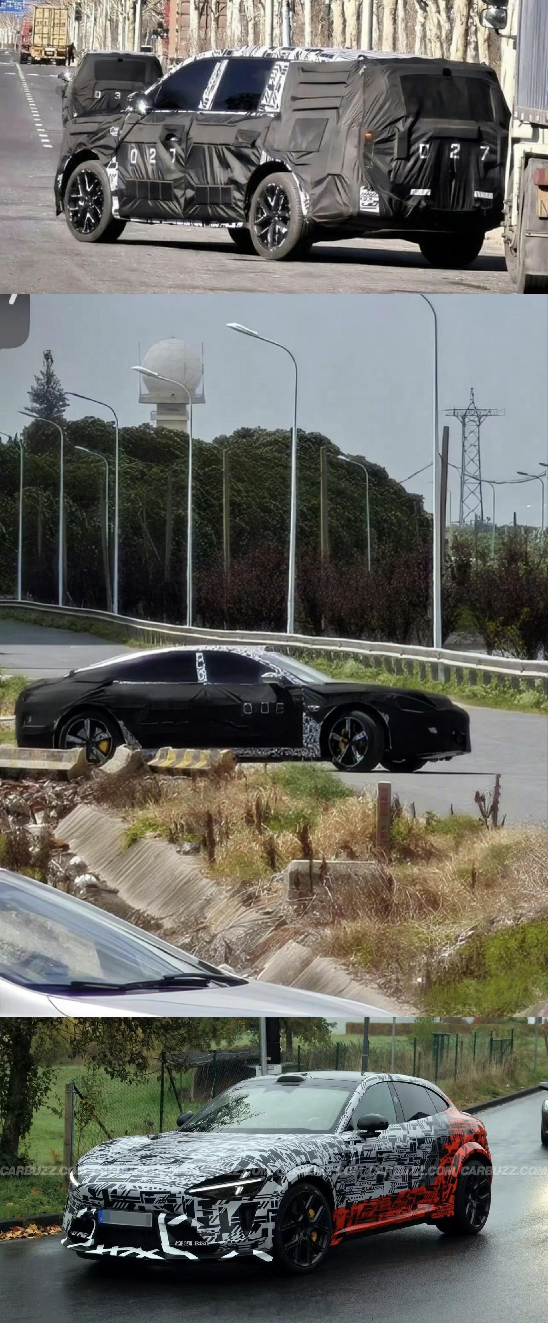 小米汽车 的新车：YU9：6/7座大型SUV，主打全家长途出行。SU7 L：车长