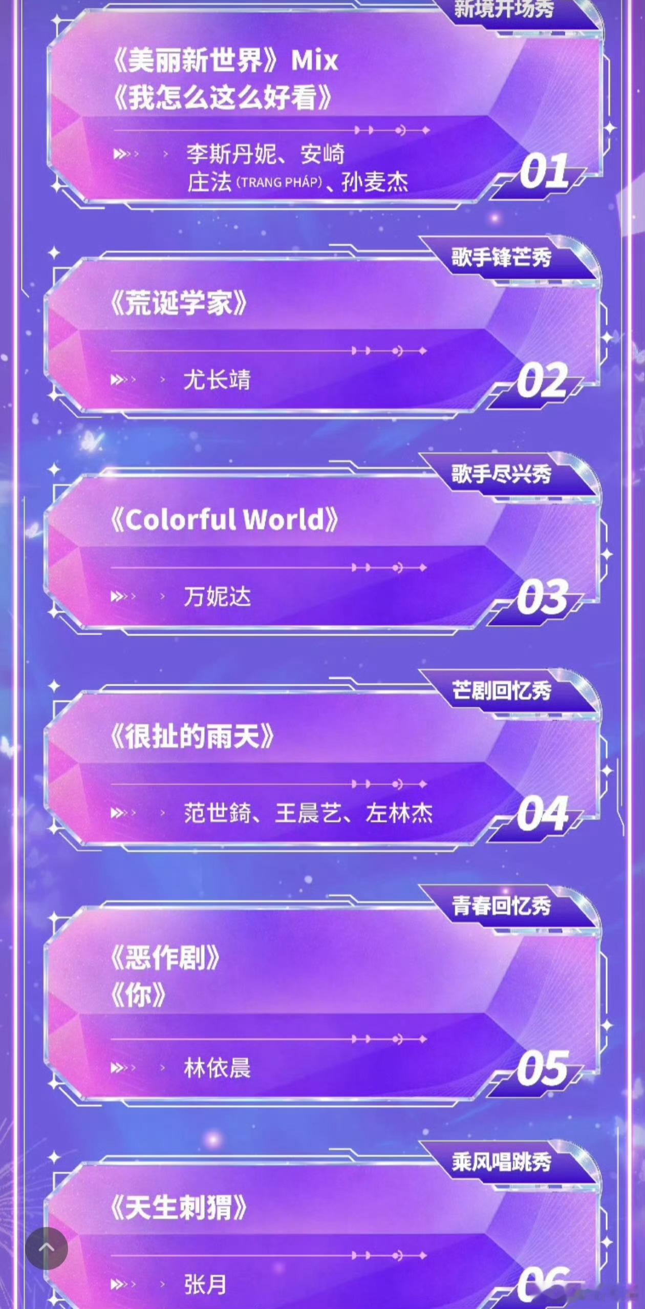 青春芒果夜节目单这么多人都要来，大家更期待谁的表现那，期待张月 ​​​