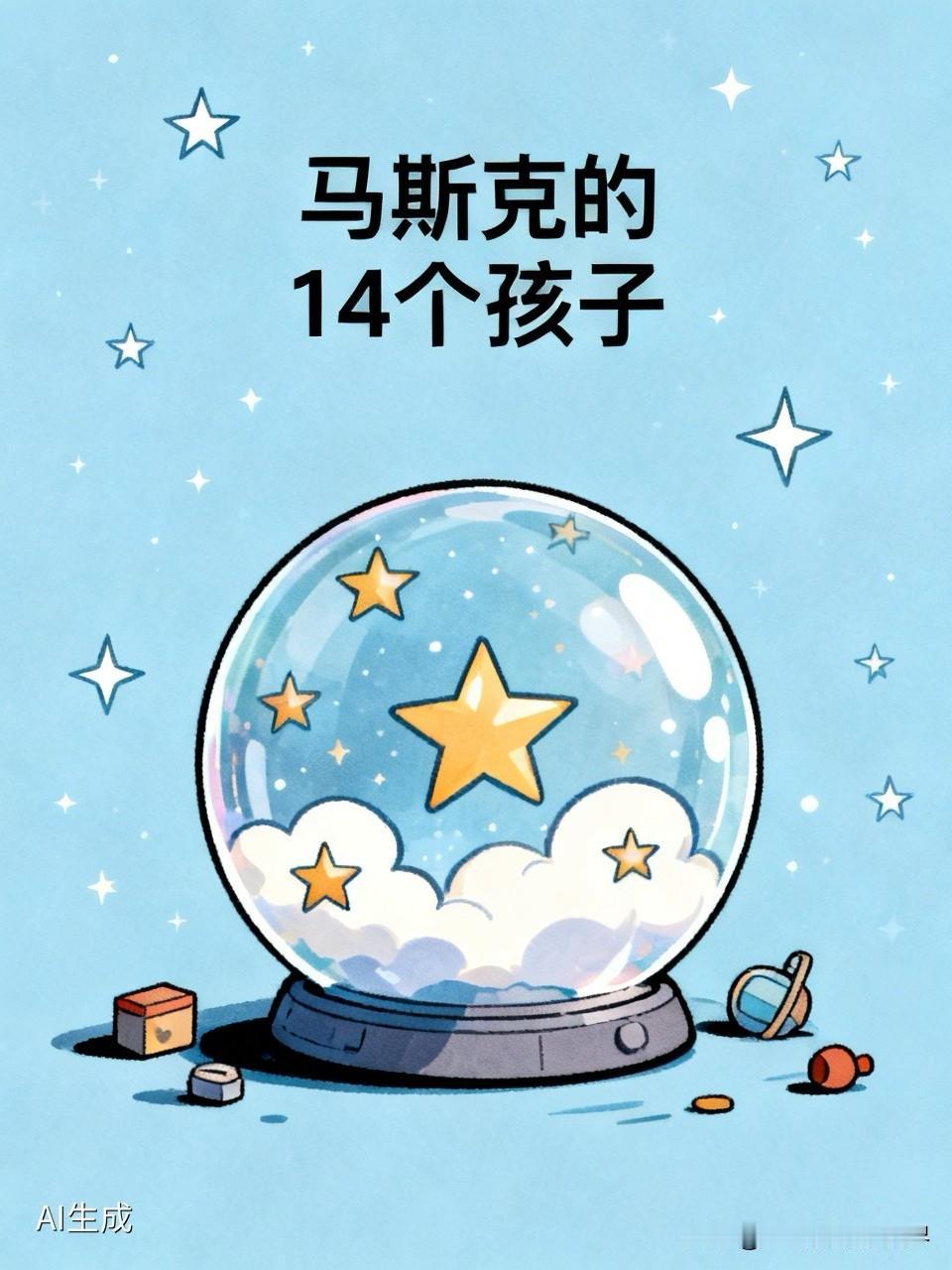 真是超出想象，马斯克居然有14个孩子。如今的马斯克，正以前所未有的商业帝国和愈发