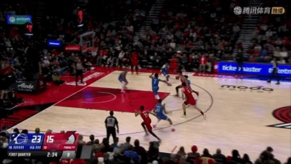 小杨得分～魔术vs开拓者