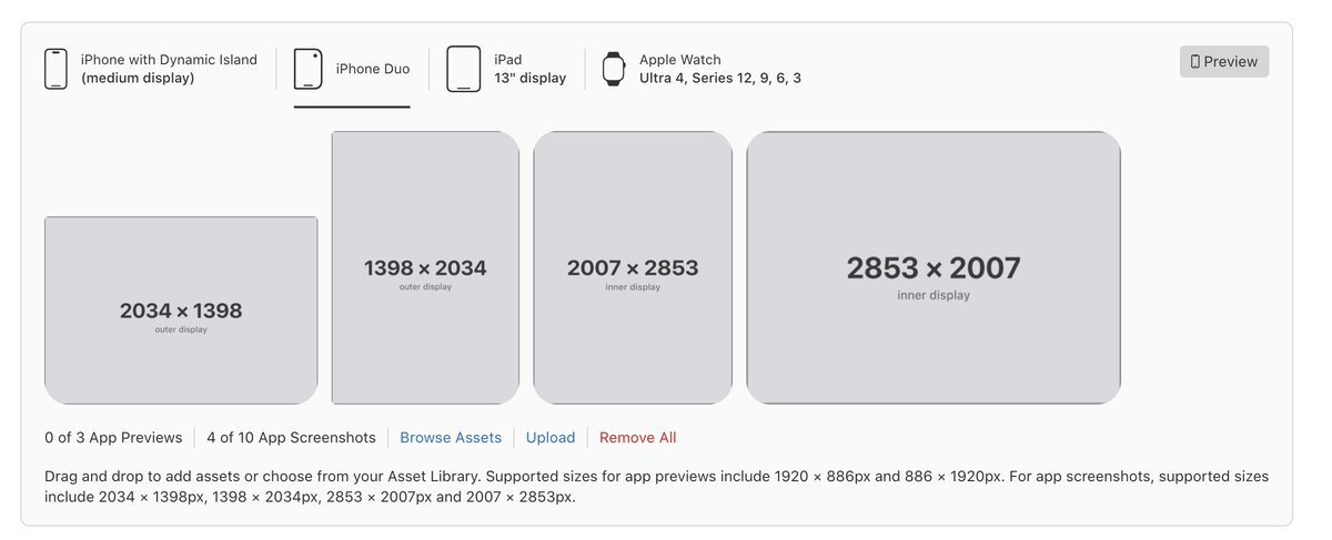 iPhoneDuo 强制适配 iPhone Duo的App软件适配也是开始提交，