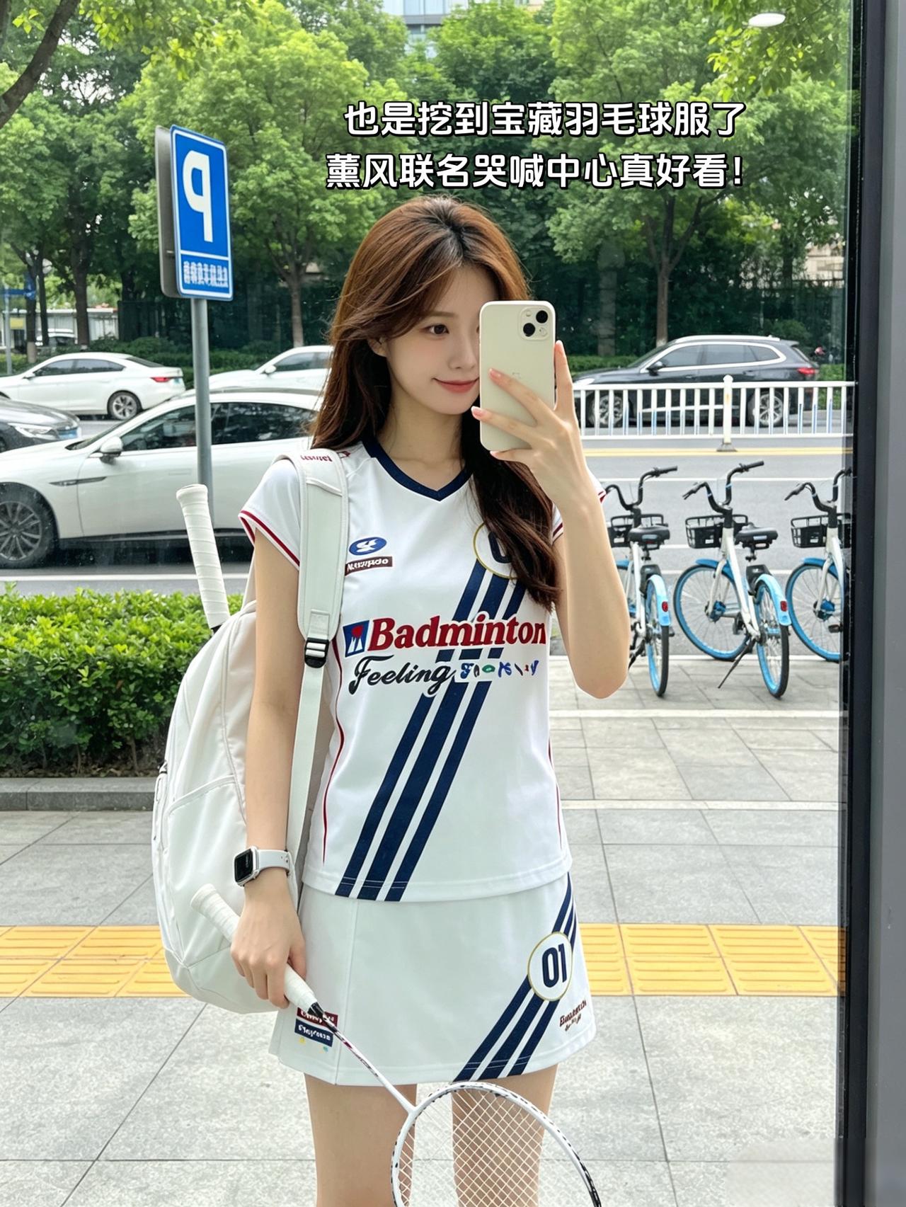 也是挖到宝藏羽毛球服了
薰风联名哭喊中心真好看！