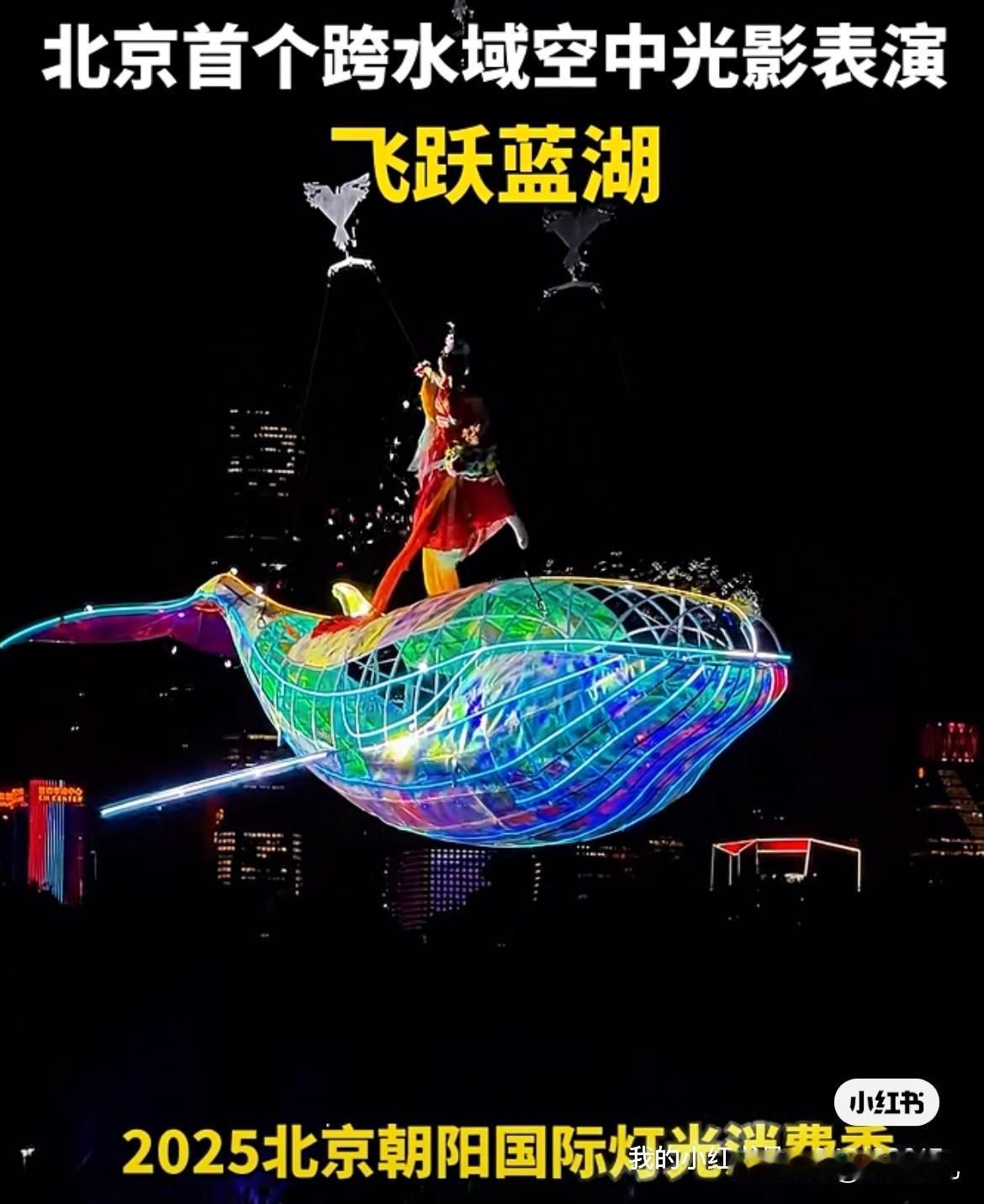 2025北京朝阳国际灯光消费季来啦❗️在朝阳公园贝壳剧场北侧/蓝色港湾可以欣赏到