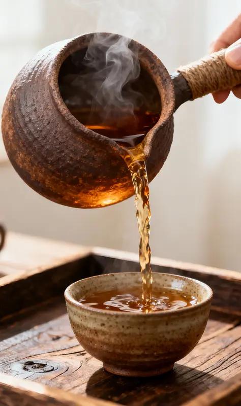 【人生如茶，拿起和放下】
        人生如茶，拿起和放下之间，藏着生活的真