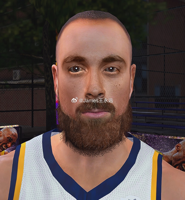 2K14 杰-胡夫 面补 Retextured Bald 