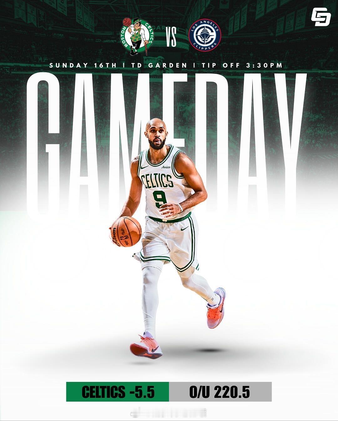 明天凌晨4点30分，凯尔特人主场对阵快船😤快船队昨天结束6连败，目前4胜8负，