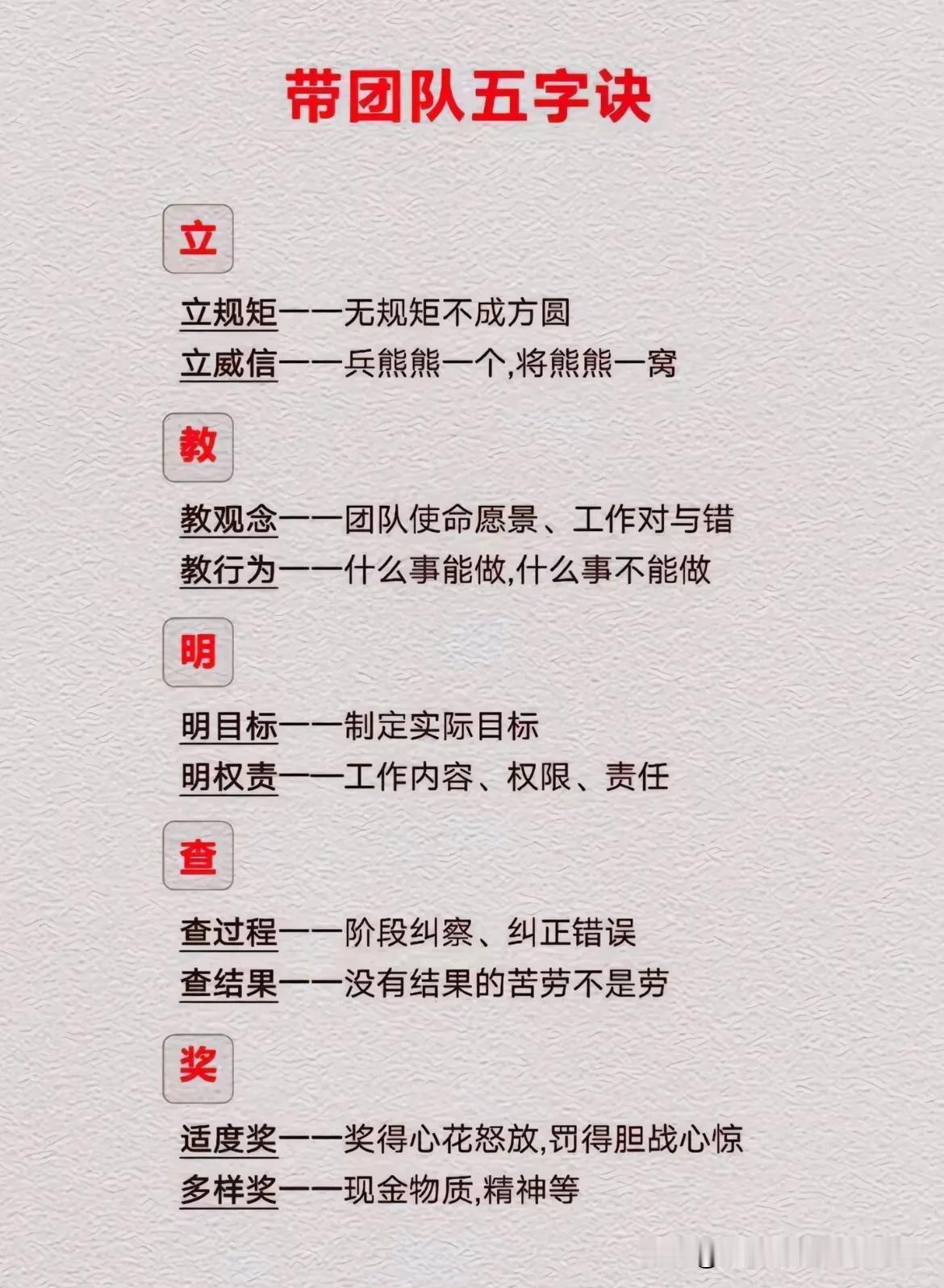 走上管理岗位，必知的带团队5字诀！