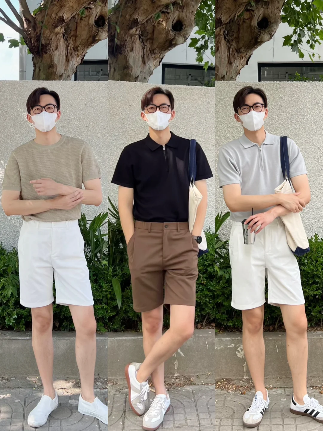 夏季通勤轻熟穿搭|短袖配短裤真的很赞