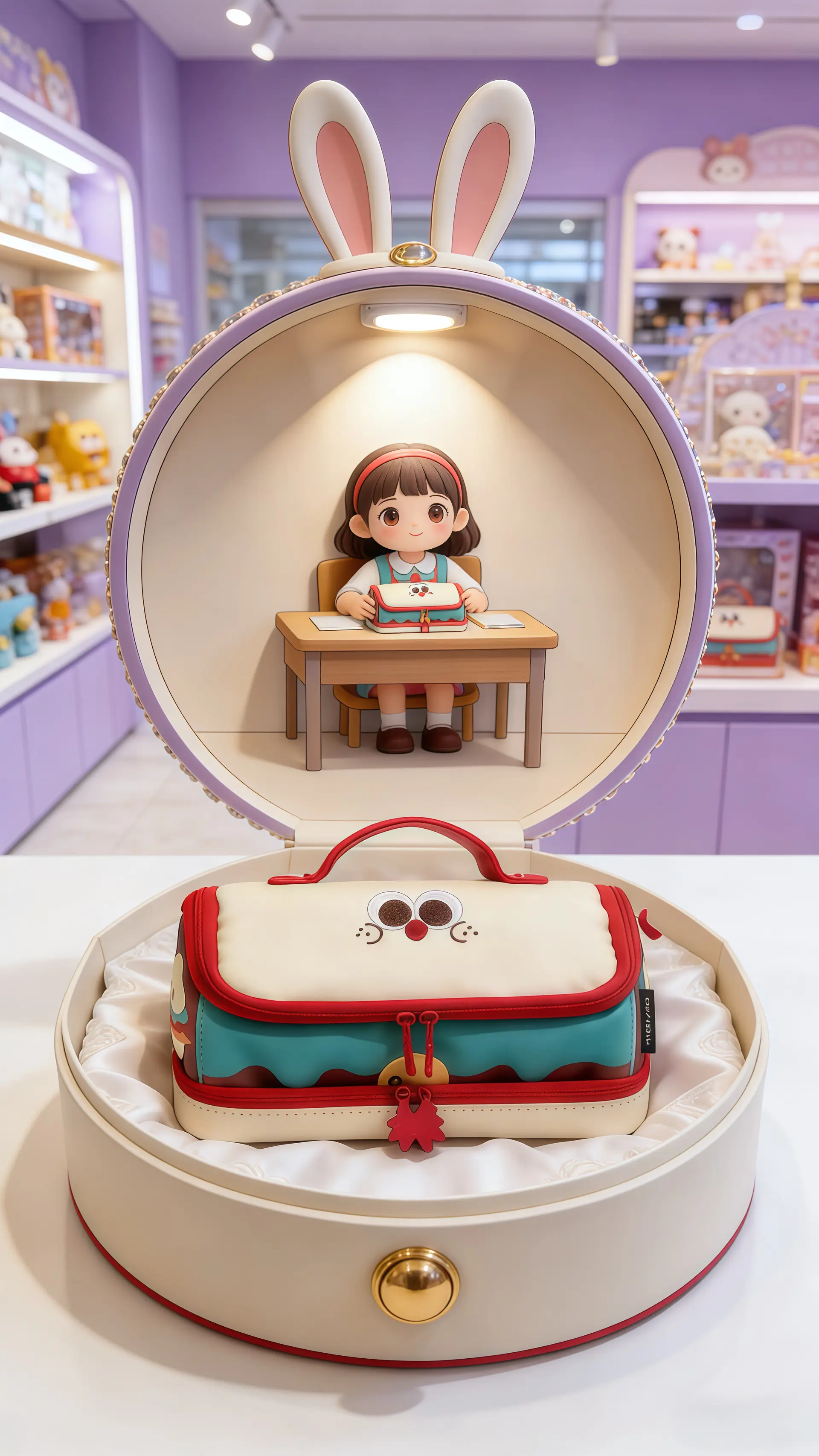 这个小房子笔袋也太萌了吧！立体的房子造型，看起来小巧，其实很能装哦！像...