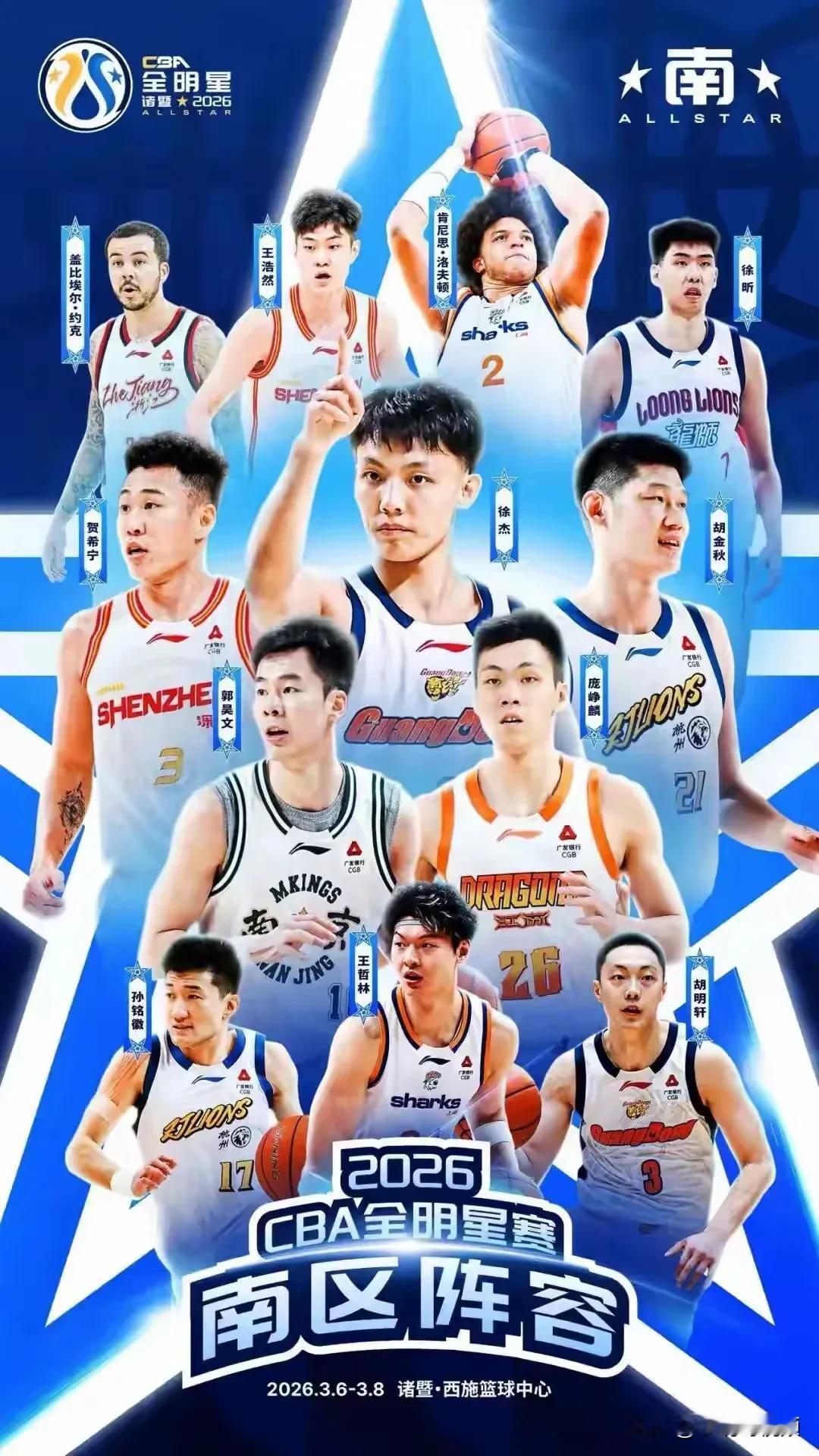 2026 CBA全明星阵容震撼公布 张镇麟、郭艾伦落选引发了如潮水般汹涌的争议