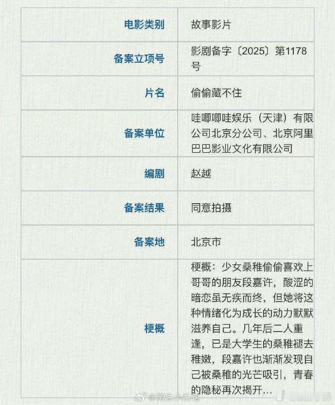 电影偷偷藏不住新演员电影《偷偷藏不住》主演和演员一个不认识，全是新演员，这电影会