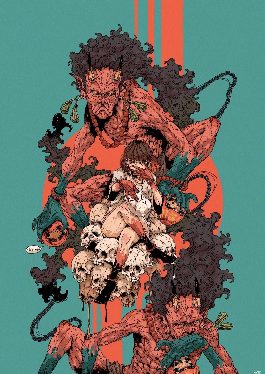 绘画欣赏 Kou twi​​​