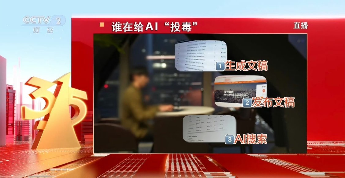 #315晚会曝光AI大模型被投毒##给AI投毒已成产业链#GEO的业务，不是CE