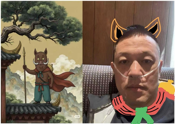 浪浪山的小猪妖！李斌西藏出差途中回应加氧梗图：谁做的 太有才了 ​​​
