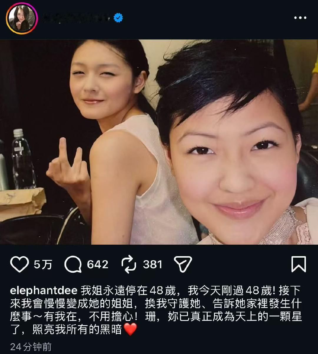 小s和大s同岁了小s和大s都48岁了 和姐姐一样大了娱乐