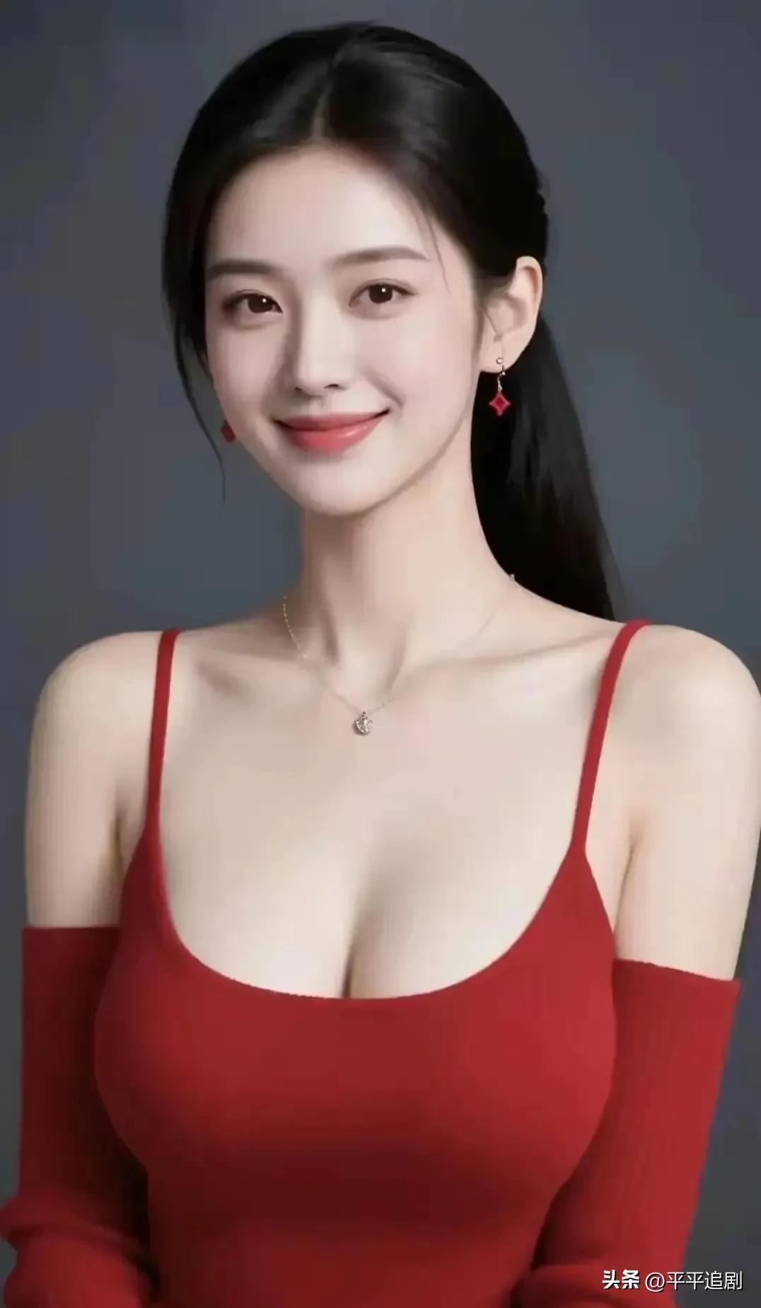 什么年龄段的女人最有女人味?
烈焰红裙勾勒出利落线条，低马尾衬得眉眼明艳，笑意里