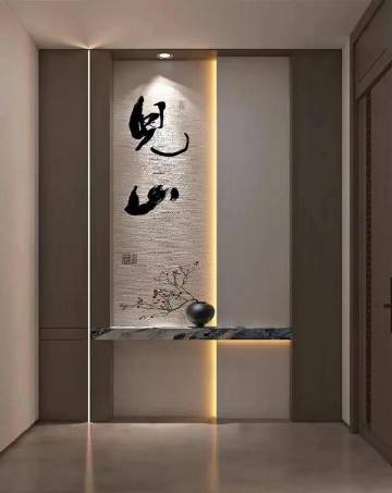 新中式风入户玄关设计 