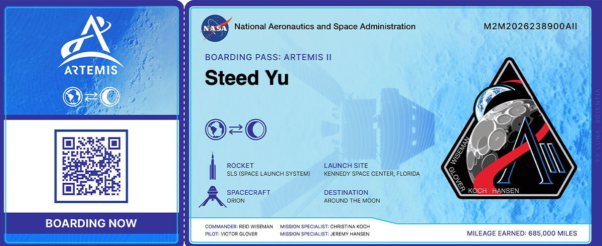 NASA的阿尔忒弥斯2号任务即将启程，这是半个世纪以来，首次有人类前往月球，四位