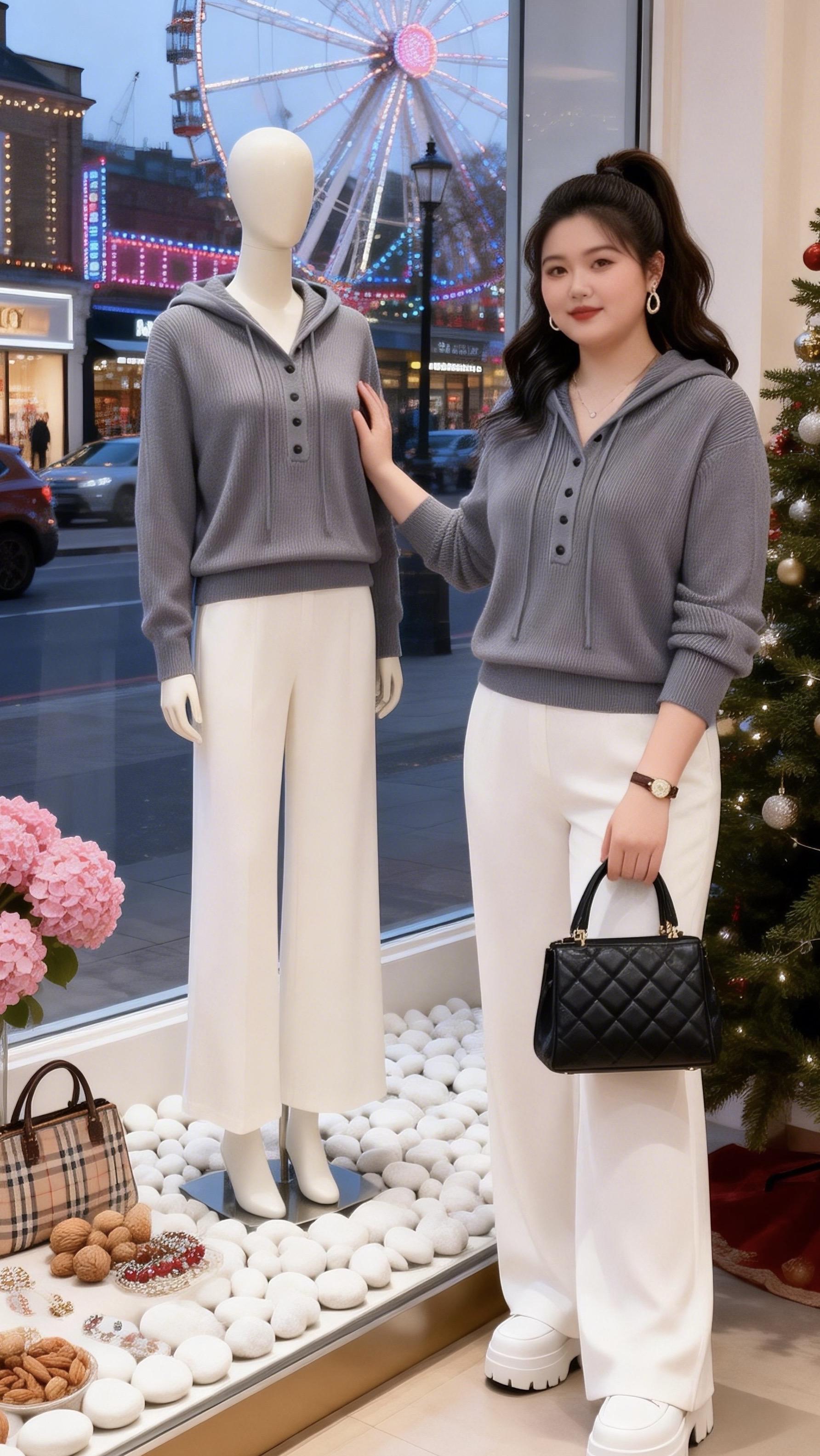 氛围感拉满的冬日穿搭不能错过的双12必买清单 梨形身材穿搭 大码女装 显瘦穿搭