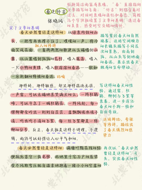 小白必看✨拆解张晓风这篇散文📈文笔暴涨