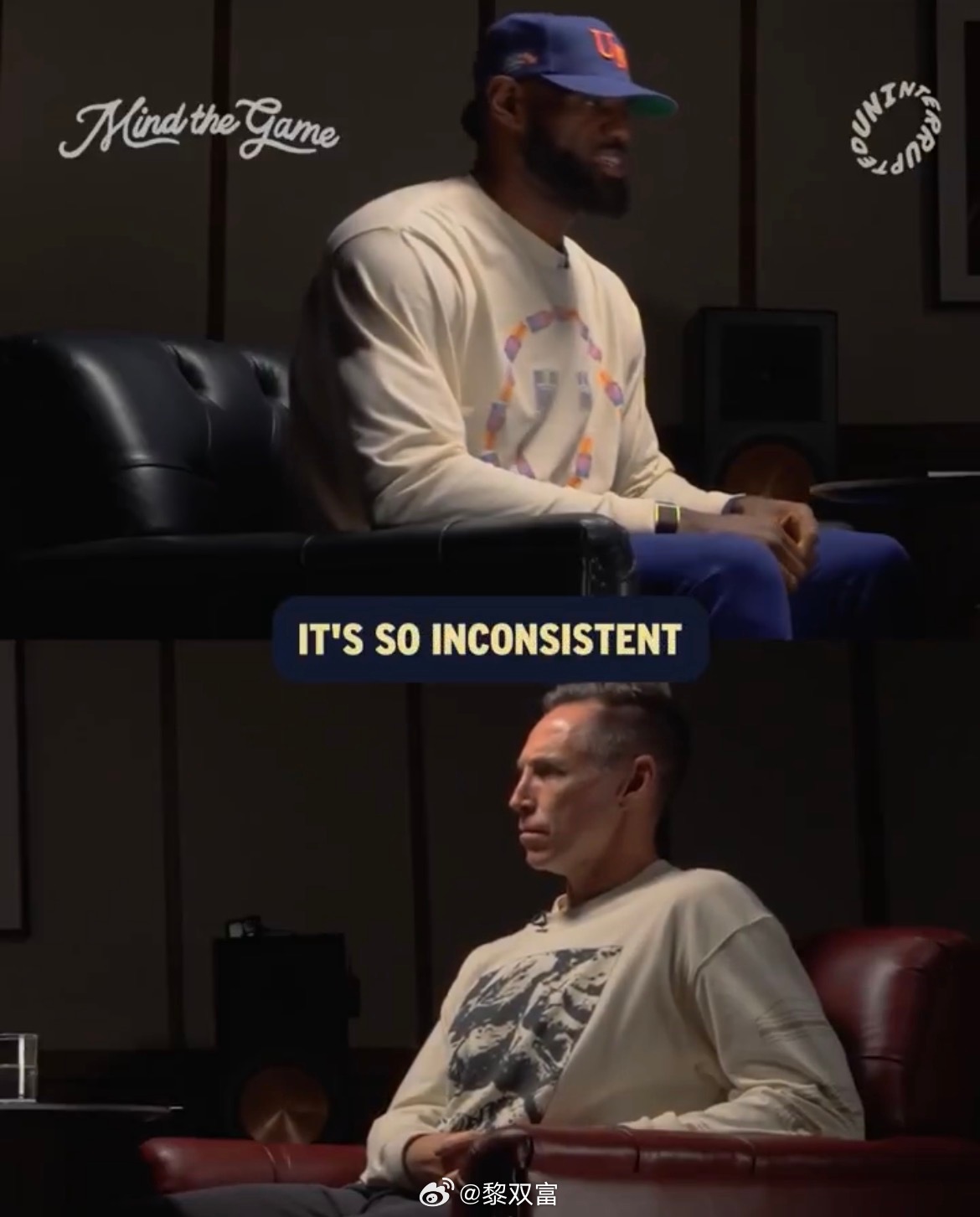 Mind The Game上新聊比赛规则和裁判执法，詹姆斯认为联盟现在的问题是执