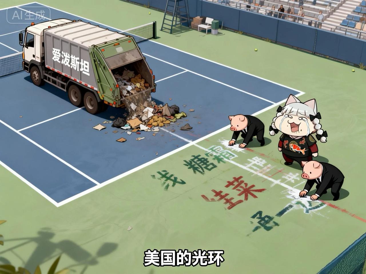 洗地A：怎么越洗越多啊？洗地太难了！

洗地B：累了，毁灭吧！

马斯克发现岛上