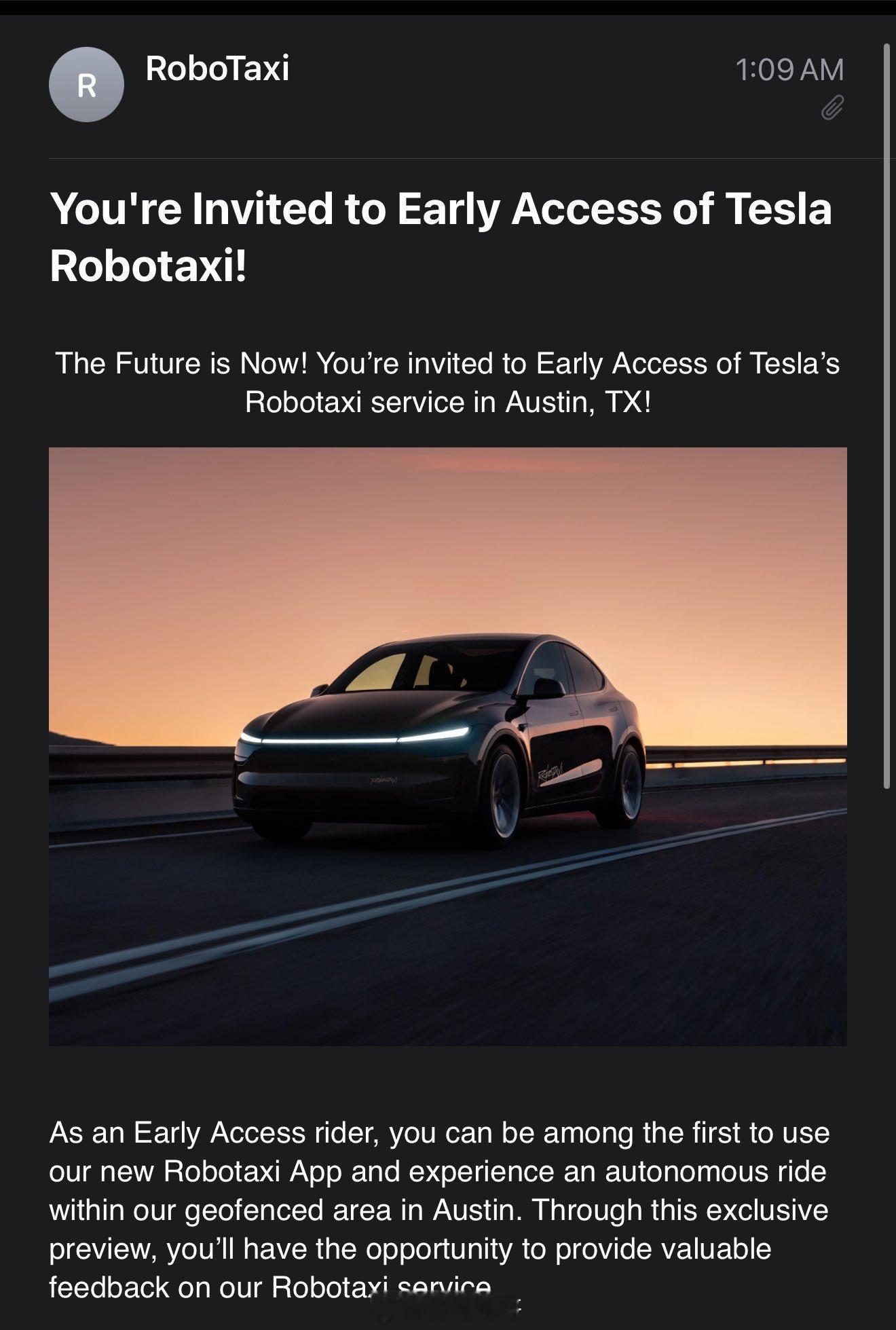 特斯拉已经在向海外博主发Model Y Robotaxi邀请了，在奥斯汀限定区域