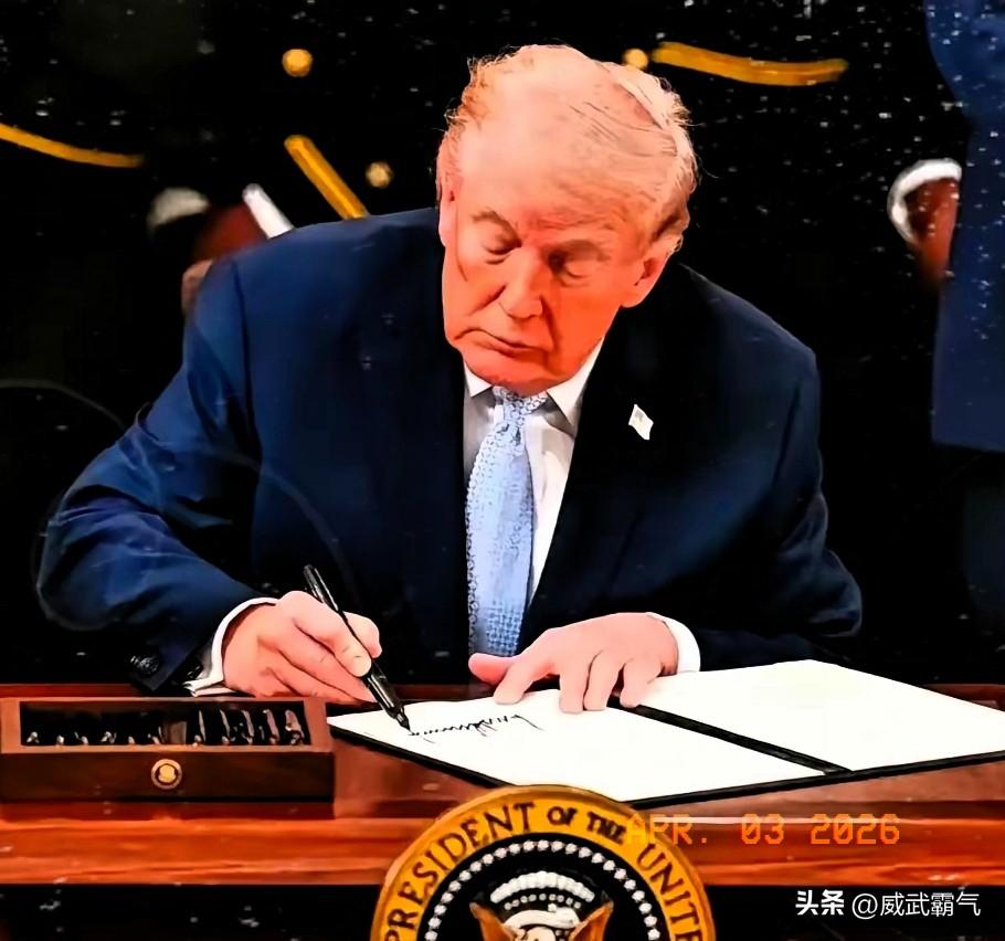 美国那边传来新消息
 2026年4月2日，美国白宫放出个炸锅消息：特朗普亲笔签了