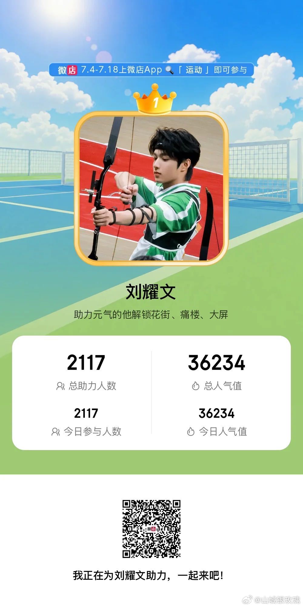 为耀文生日大屏助力aim1k人完成了冲刺一下2k扫个码做的事～做完的923好不