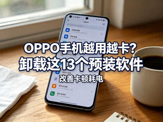OPPO手机越用越卡？卸载这13个预装软件，改善卡顿耗电