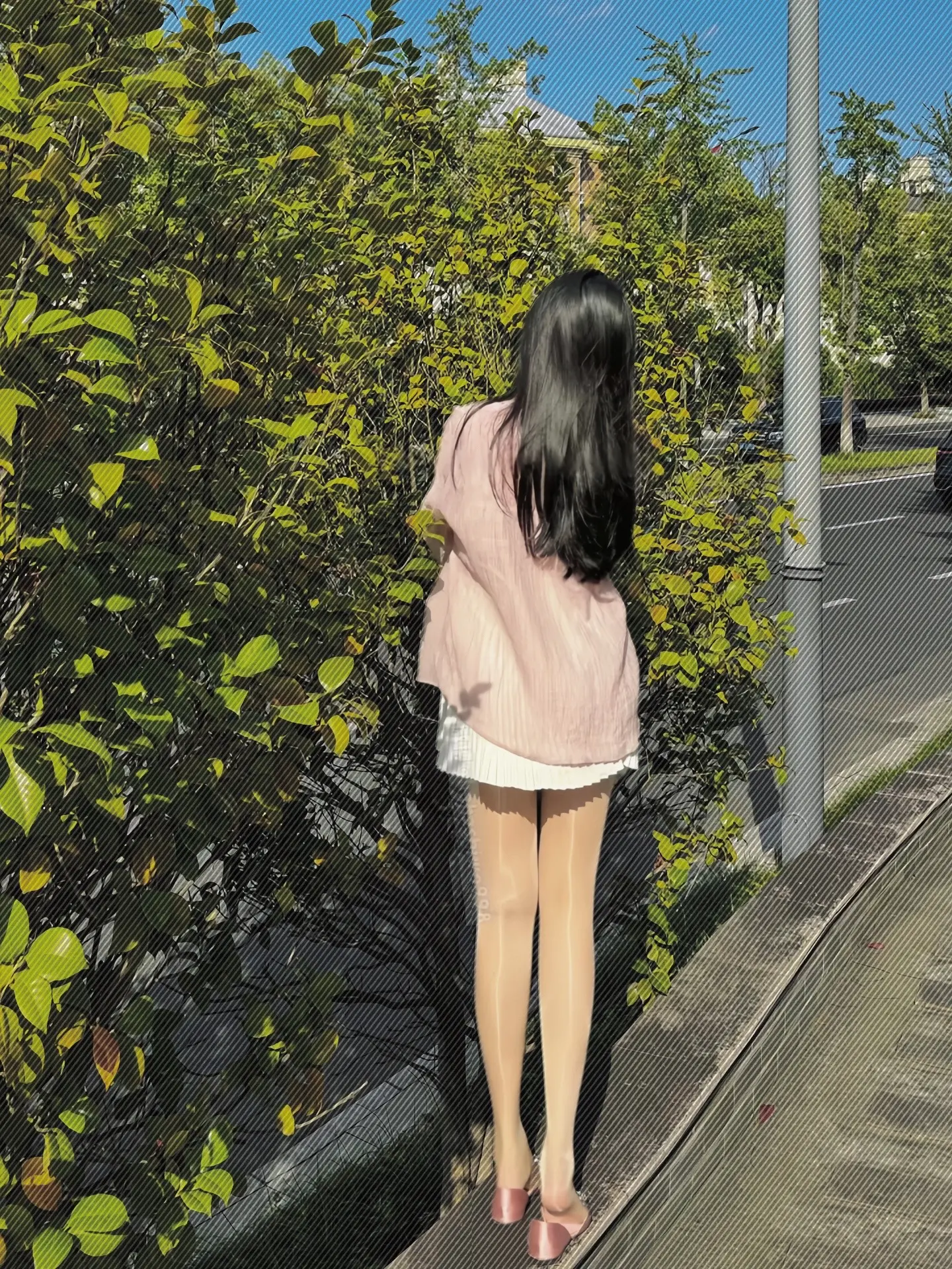 ootd穿搭 斩男穿搭 肉丝 随拍 大长腿