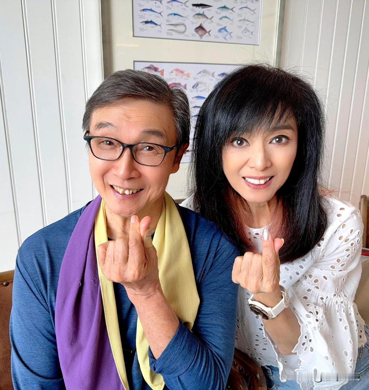 他俩是著名的港星，在上世纪八十年代，合作主演了《大地恩情》《武侠帝女花》《萍踪侠
