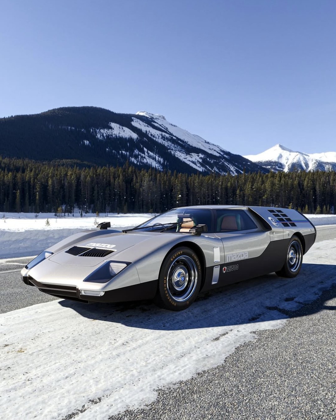 一天一张文艺照 1970 马自达RX500概念车～为庆祝马自达50周年打造，中置