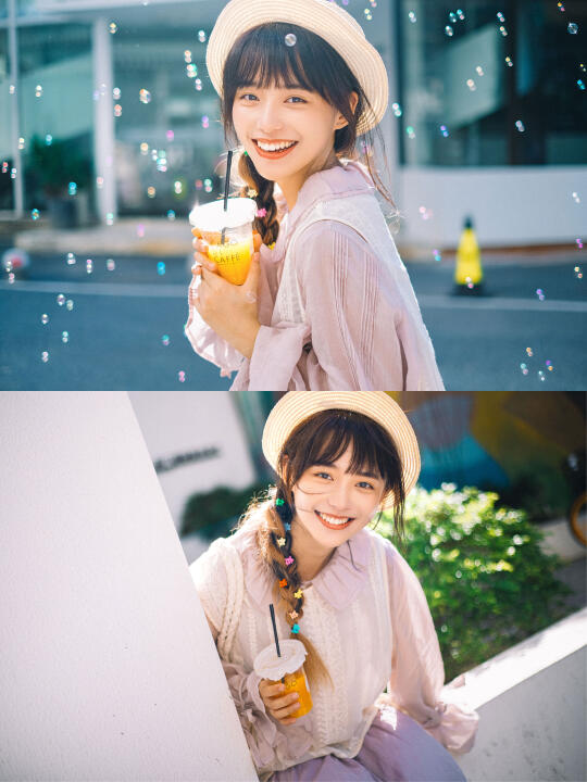 春天小姐姐光影围绕，日系清透写真