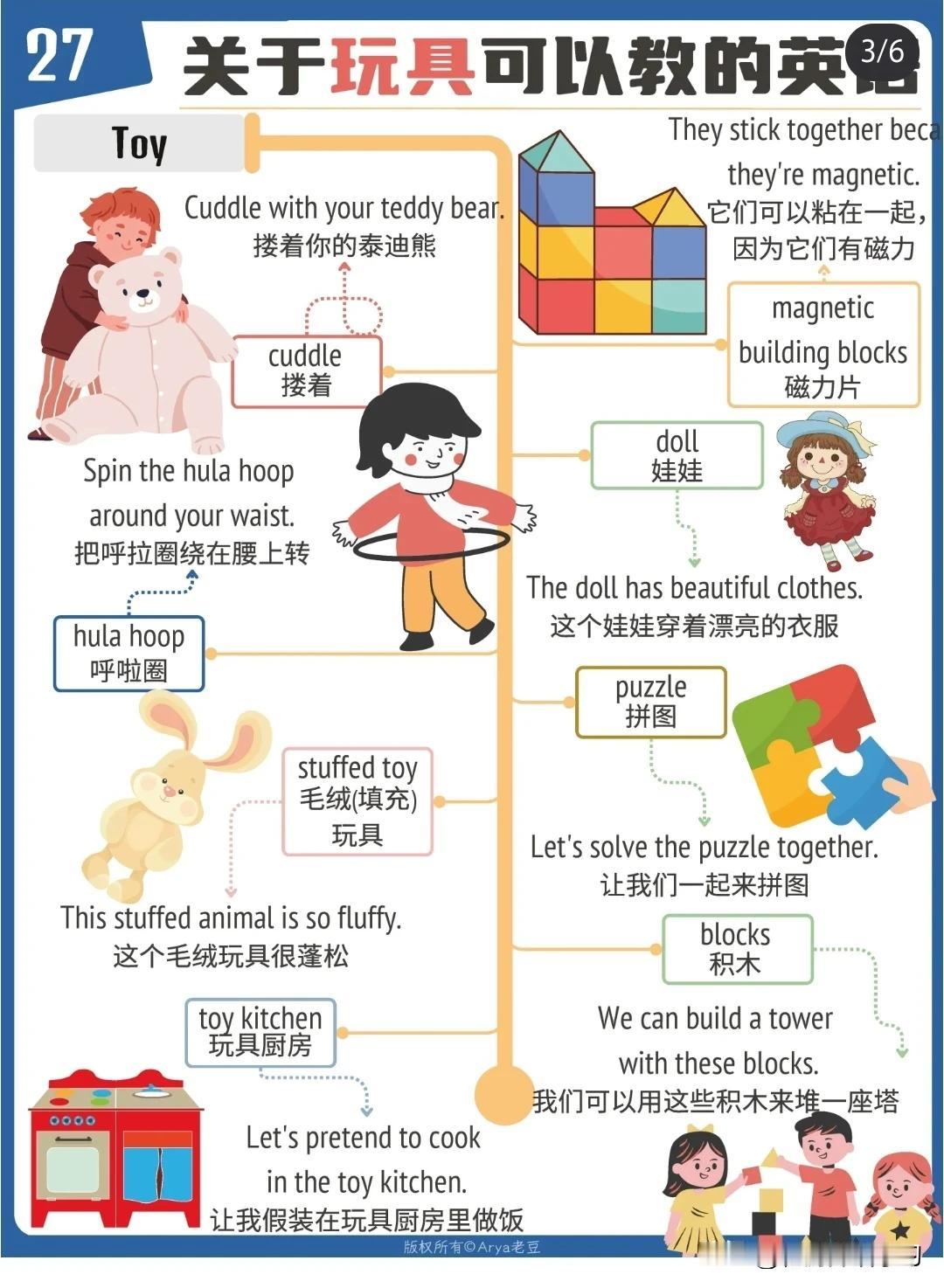 跟“玩具”有关的英语词汇