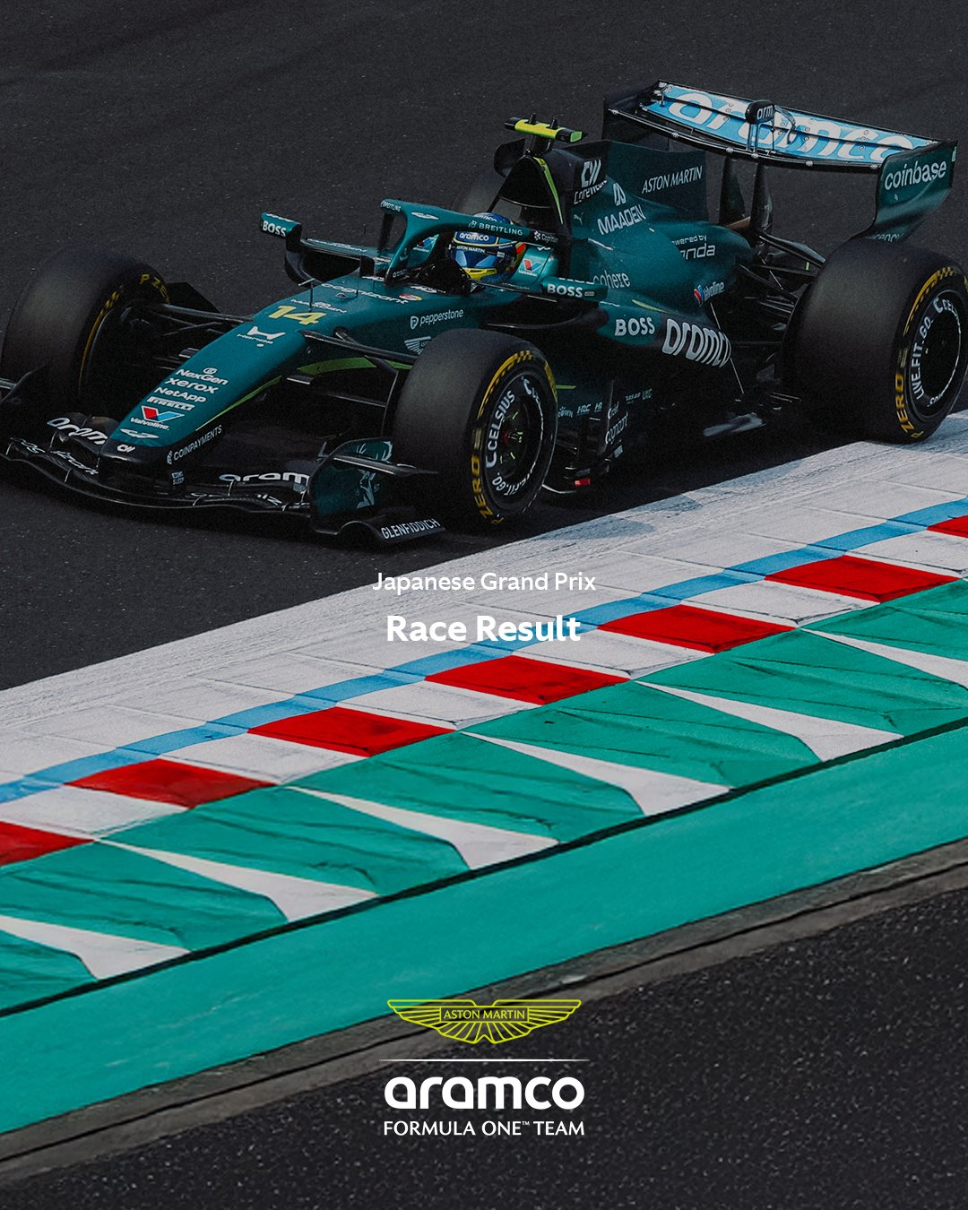 阿隆索以第18名完赛，辛苦了F12026F1日本大奖赛