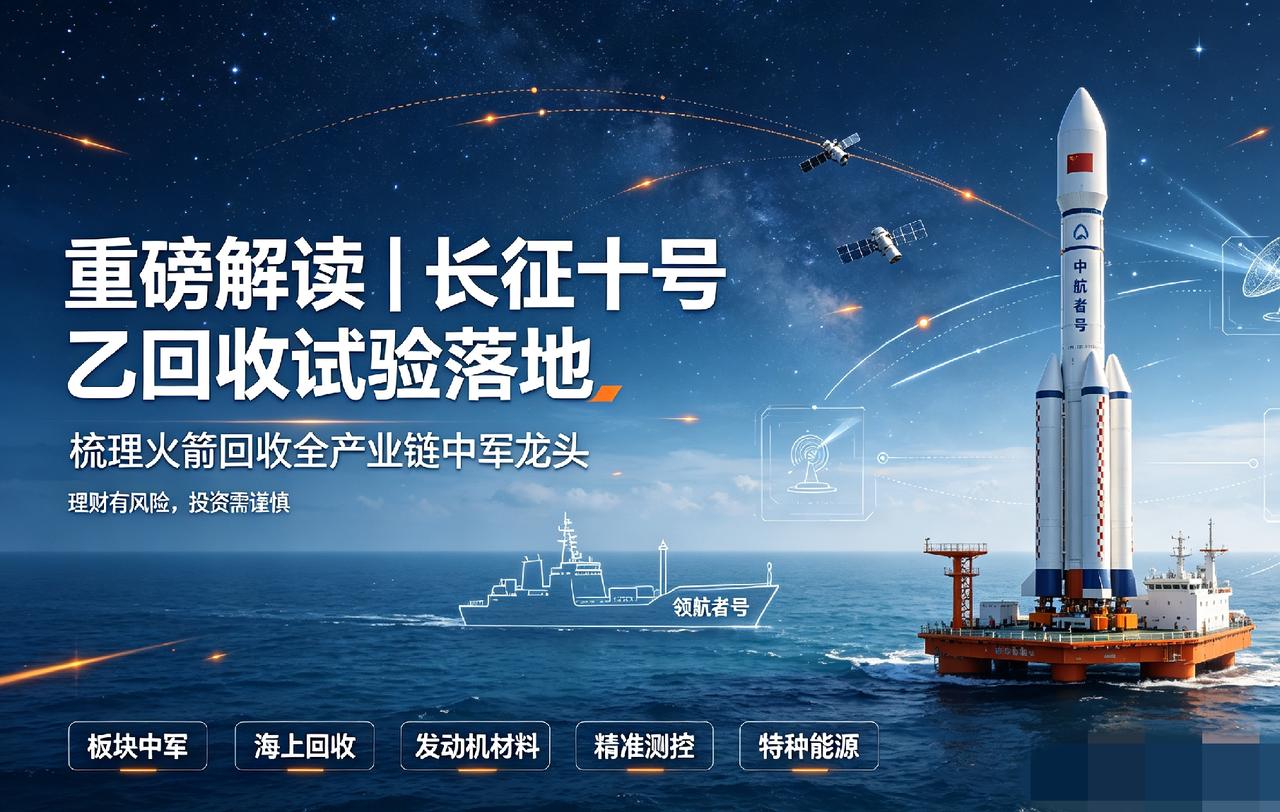 重磅解读｜长征十号乙回收试验落地，梳理火箭回收全产业链中军龙头
 
提示：理财有