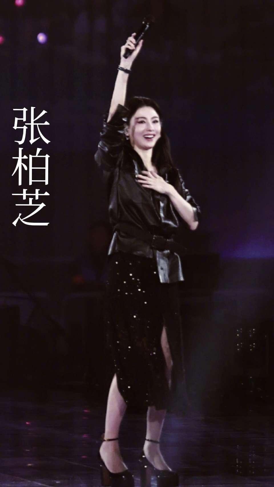  张柏芝演唱会舞台，唱响《即使没法讲》真实生活分享计划 张柏芝 张柏芝演唱会 即