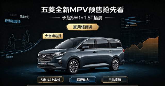 五菱全新MPV长超5米1，配1.5T插混，和别克GL8比谁更实用