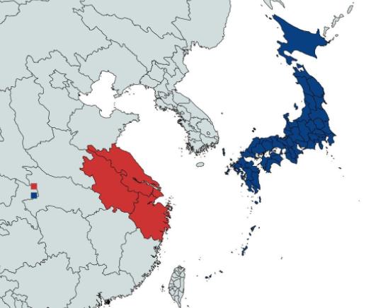 这张对比图刚传出来，全网都看傻了！图里那片红色的长三角区域，GDP 总量居然已经