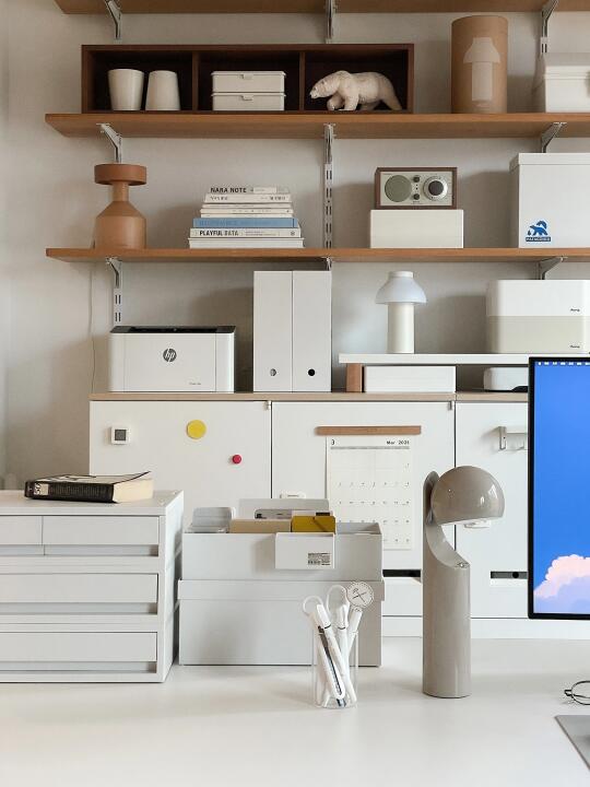 我的次序感书桌，一些边边角角🧩～