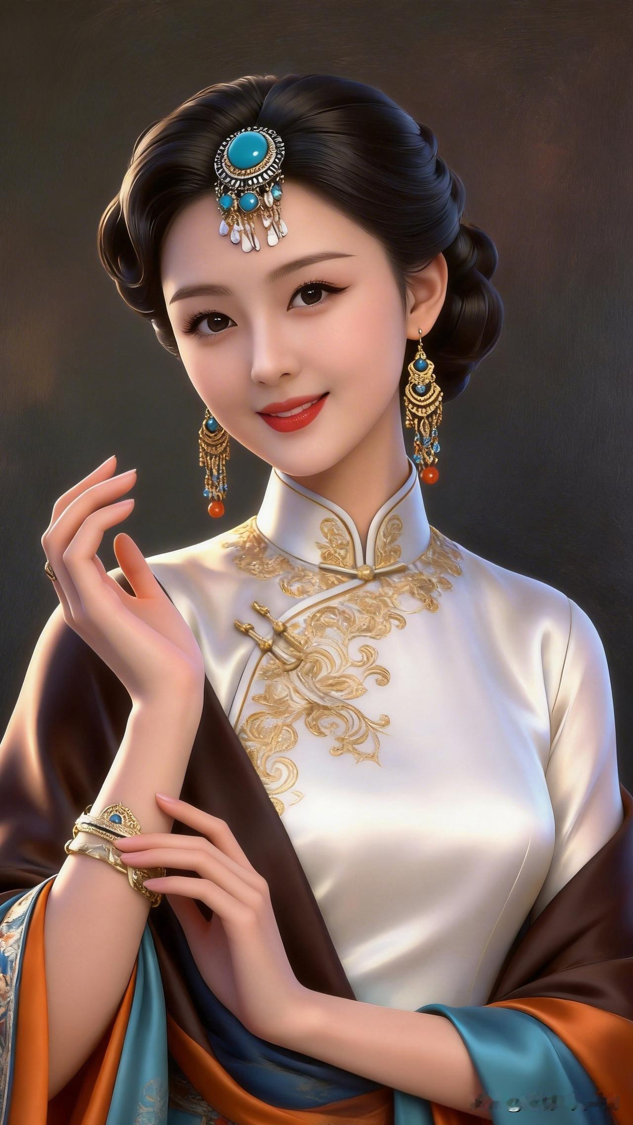 古典美人，惊艳时光，一颦一笑尽显东方韵味。共享美人靓照