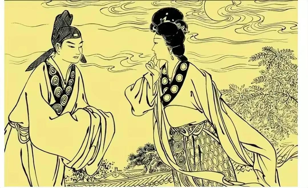 古时，一男子从画工处得了一幅画，画中有一位女子，栩栩如生，甚是美丽，男子想得之，