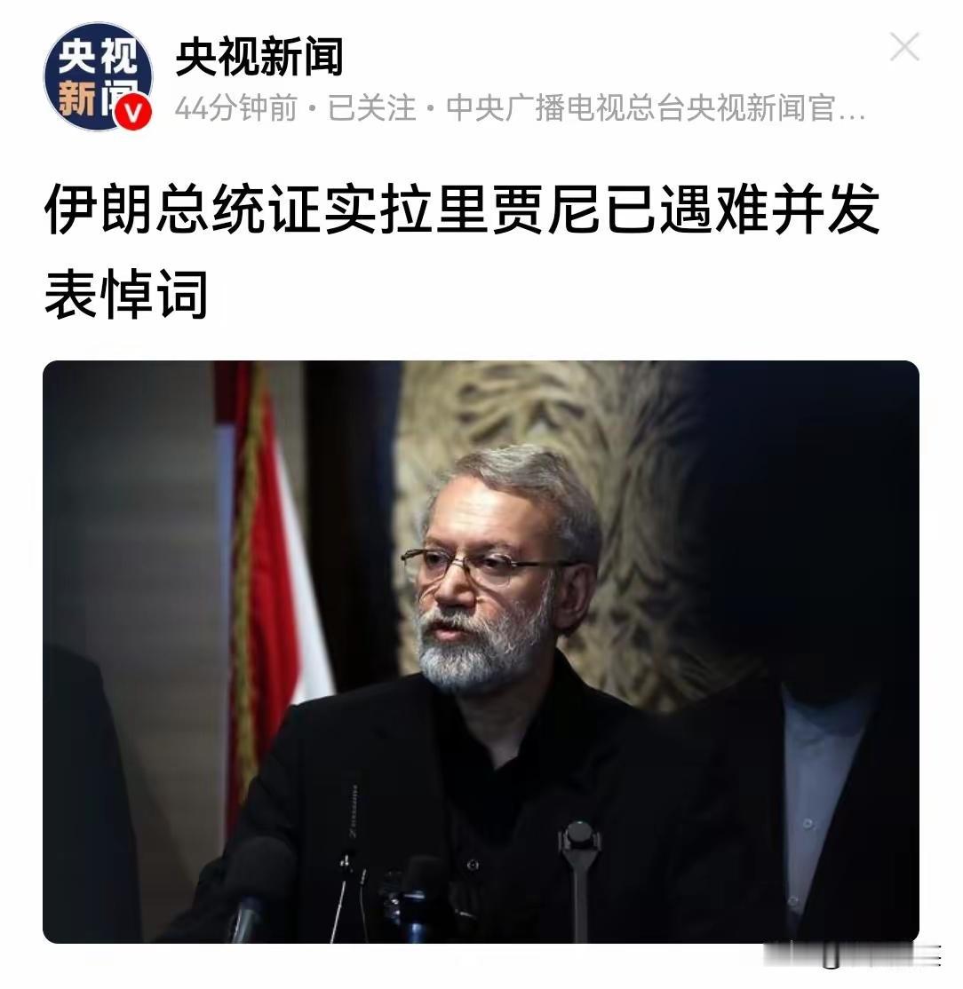 佩泽希齐扬已经证实，拉里贾尼确实在恐怖袭击中遭遇不幸了。
拉里贾尼与其儿子在她的