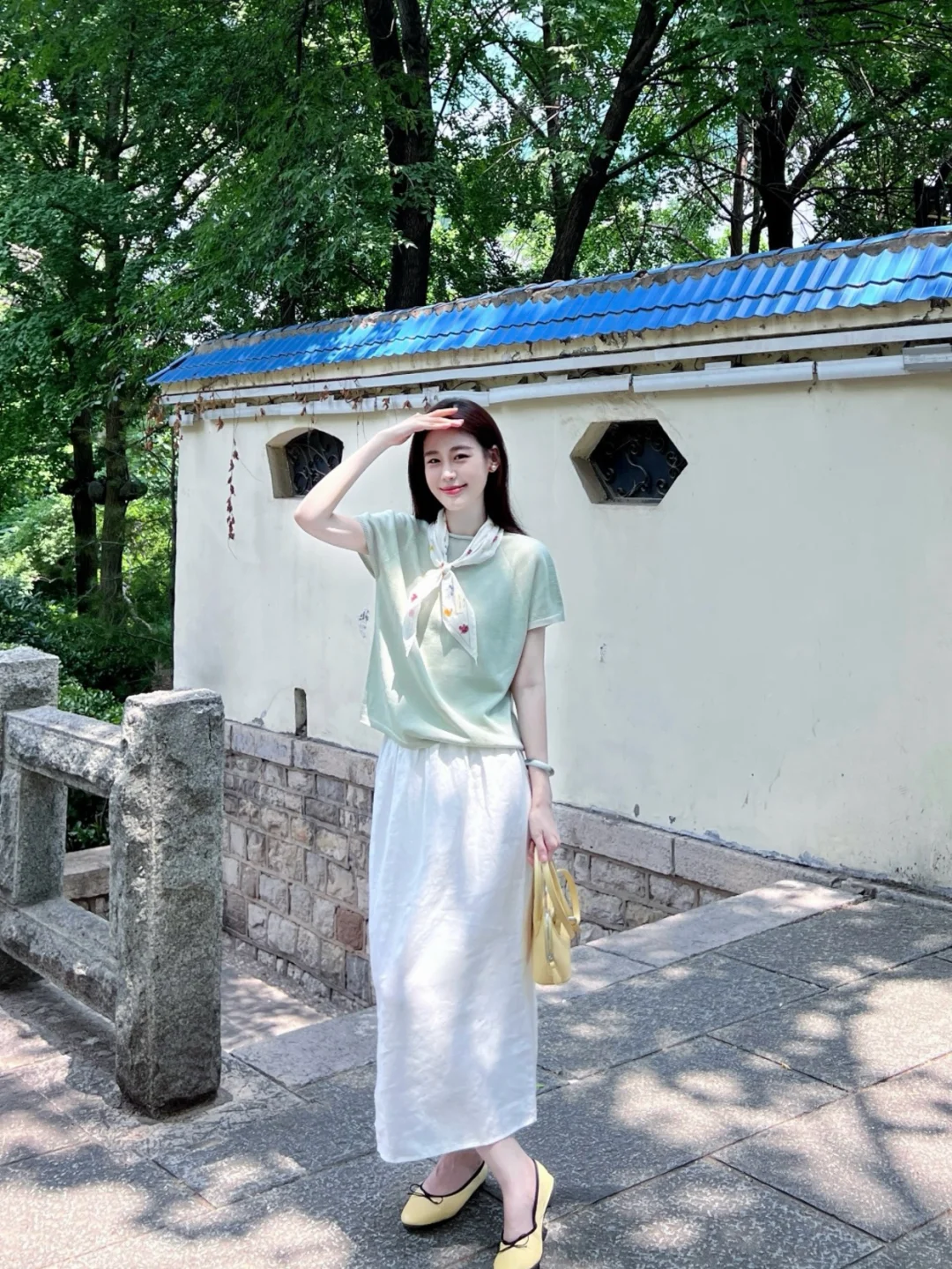 胶片🎞️简单干净出个门 夏日奶油绿色系🍃～