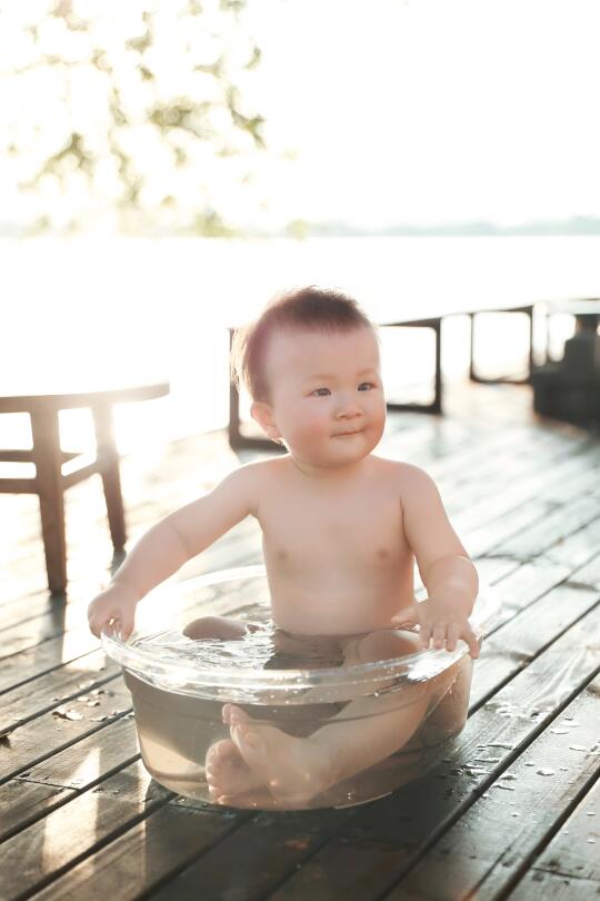 周岁留念🛀家有小宝，泡个小澡