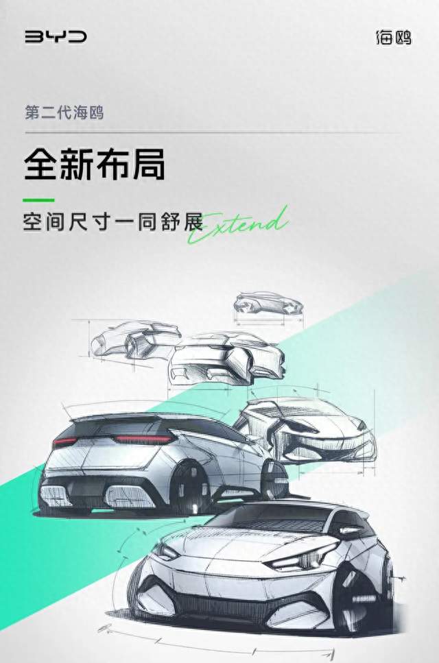 又一神车！第二代比亚迪海鸥换新设计，小型纯电代步车再升级