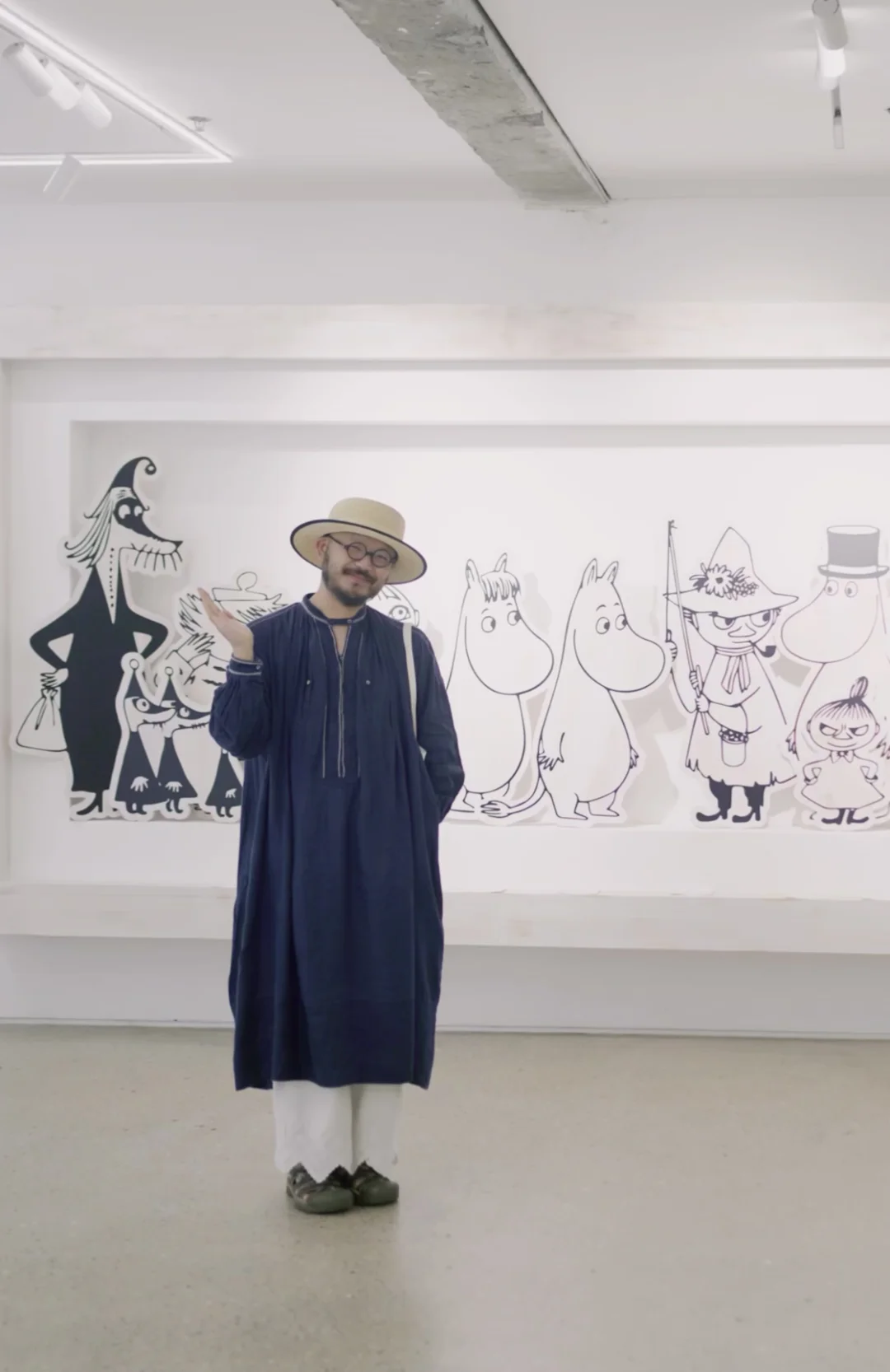 在上海 拥有了和姆明Moomin家族的合影