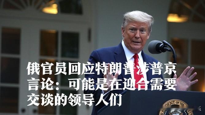 俄官员回应特朗普涉普京言论：可能是在迎合需要交谈的领导人们

   据外媒报道2